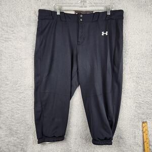 Under Armour Baseball Pants Womens 2XL Black Tech Utility Softball Performance